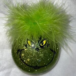 Handmade grinch ornament